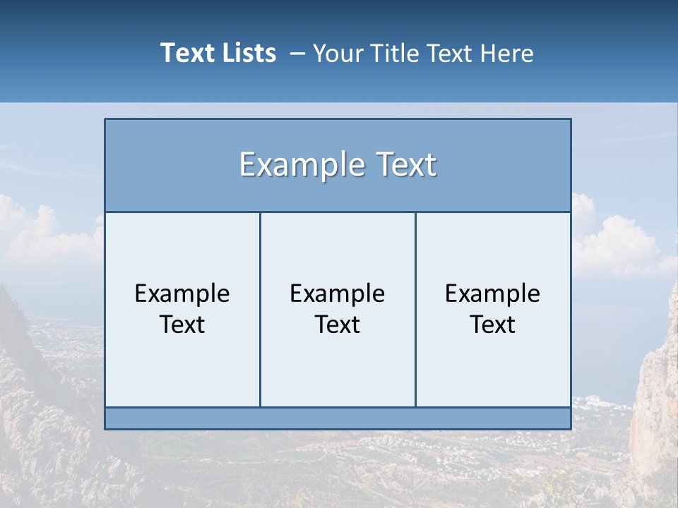 A Scenic View Of A City And The Ocean PowerPoint Template