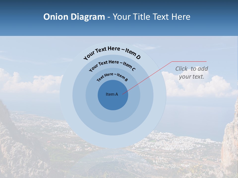 A Scenic View Of A City And The Ocean PowerPoint Template