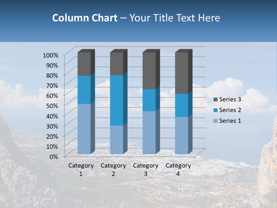 A Scenic View Of A City And The Ocean PowerPoint Template