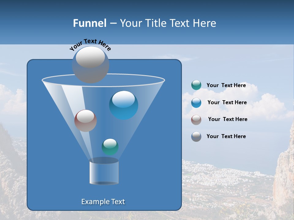 A Scenic View Of A City And The Ocean PowerPoint Template
