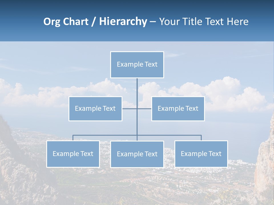 A Scenic View Of A City And The Ocean PowerPoint Template