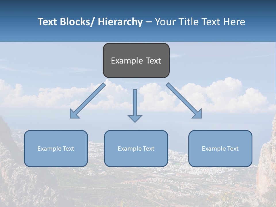 A Scenic View Of A City And The Ocean PowerPoint Template