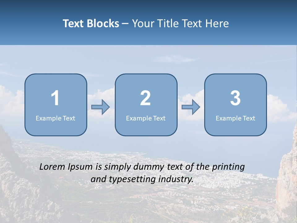 A Scenic View Of A City And The Ocean PowerPoint Template