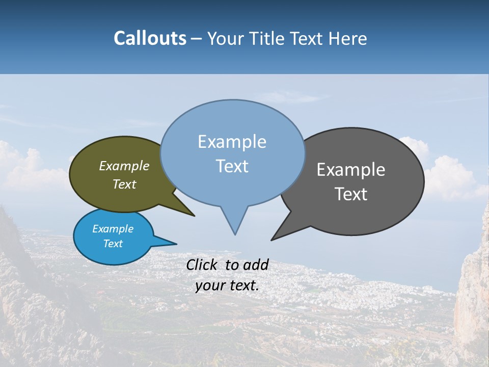 A Scenic View Of A City And The Ocean PowerPoint Template