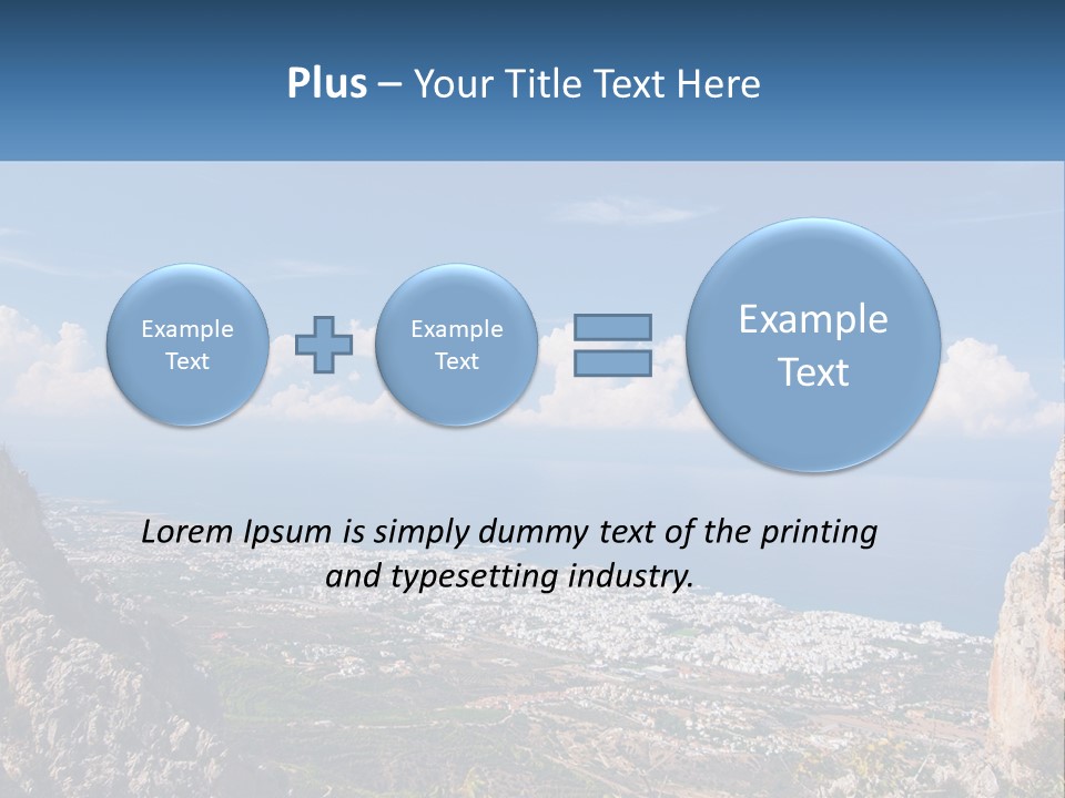 A Scenic View Of A City And The Ocean PowerPoint Template