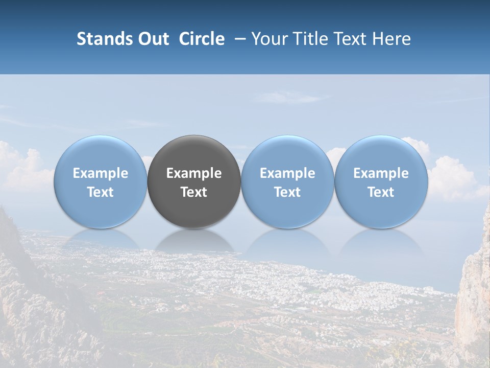 A Scenic View Of A City And The Ocean PowerPoint Template