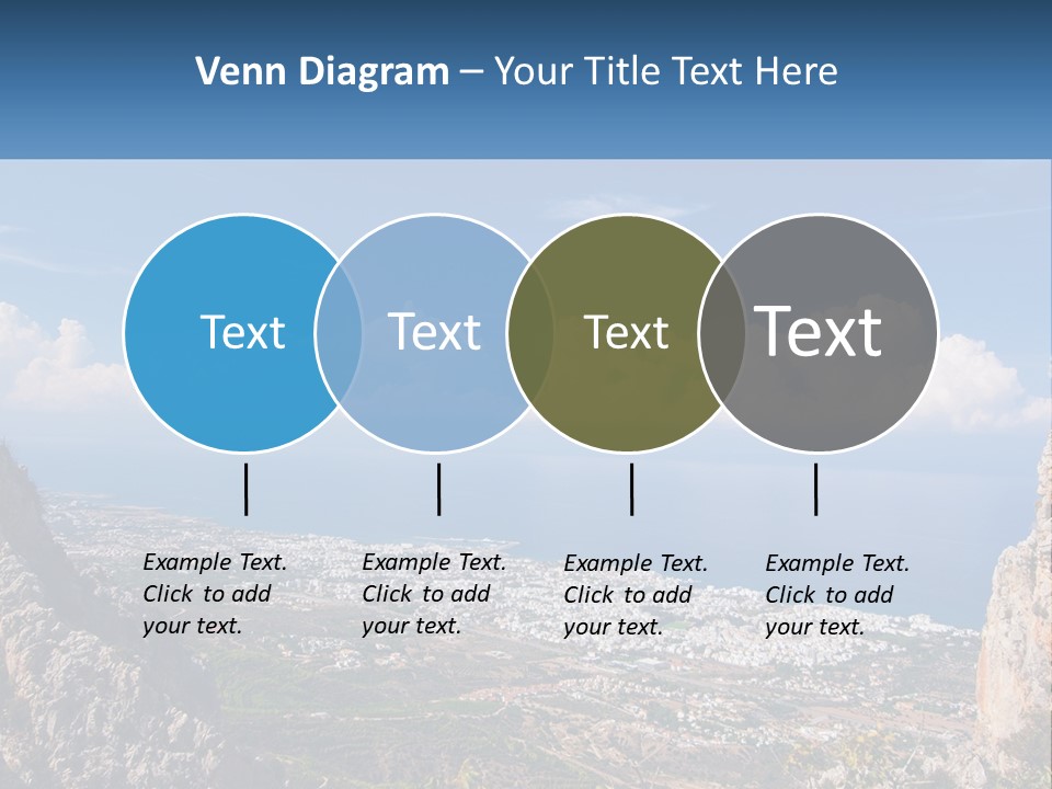 A Scenic View Of A City And The Ocean PowerPoint Template