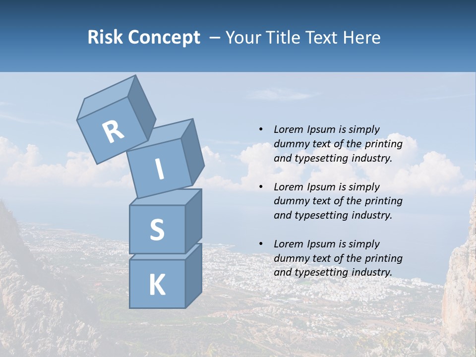 A Scenic View Of A City And The Ocean PowerPoint Template