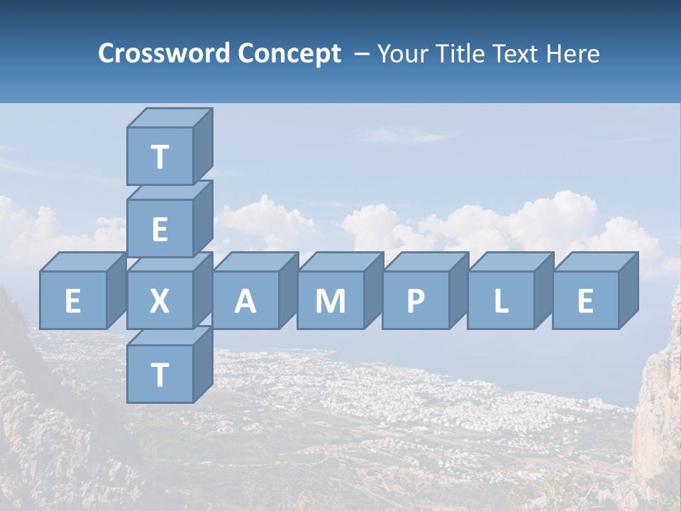 A Scenic View Of A City And The Ocean PowerPoint Template