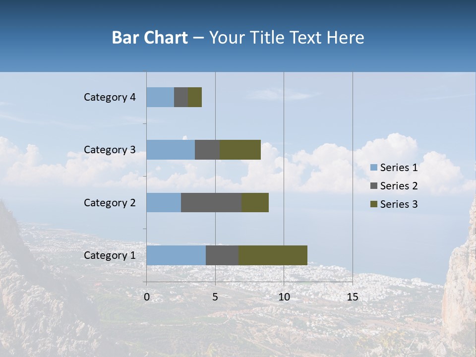 A Scenic View Of A City And The Ocean PowerPoint Template