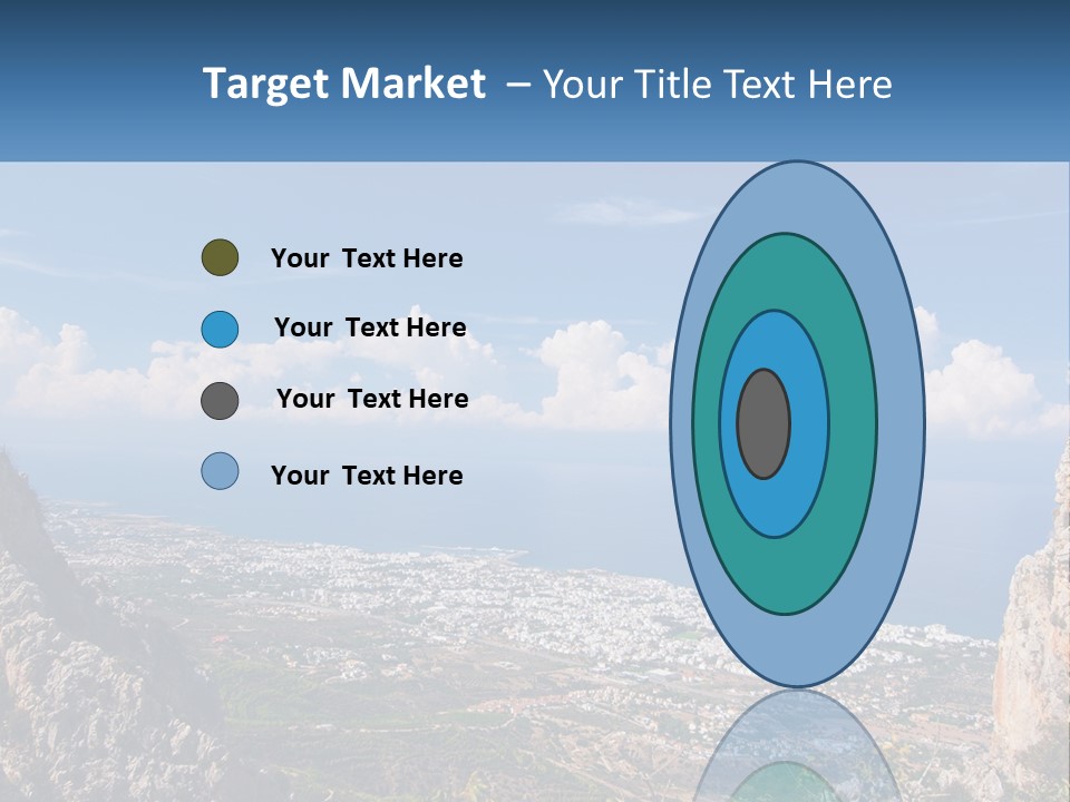 A Scenic View Of A City And The Ocean PowerPoint Template