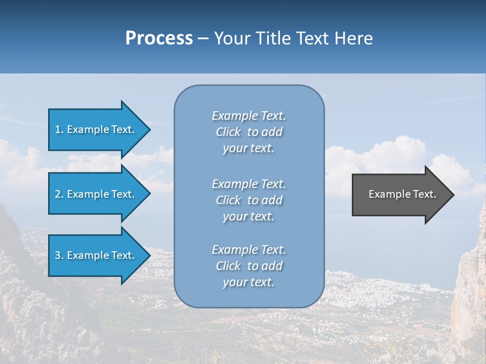A Scenic View Of A City And The Ocean PowerPoint Template