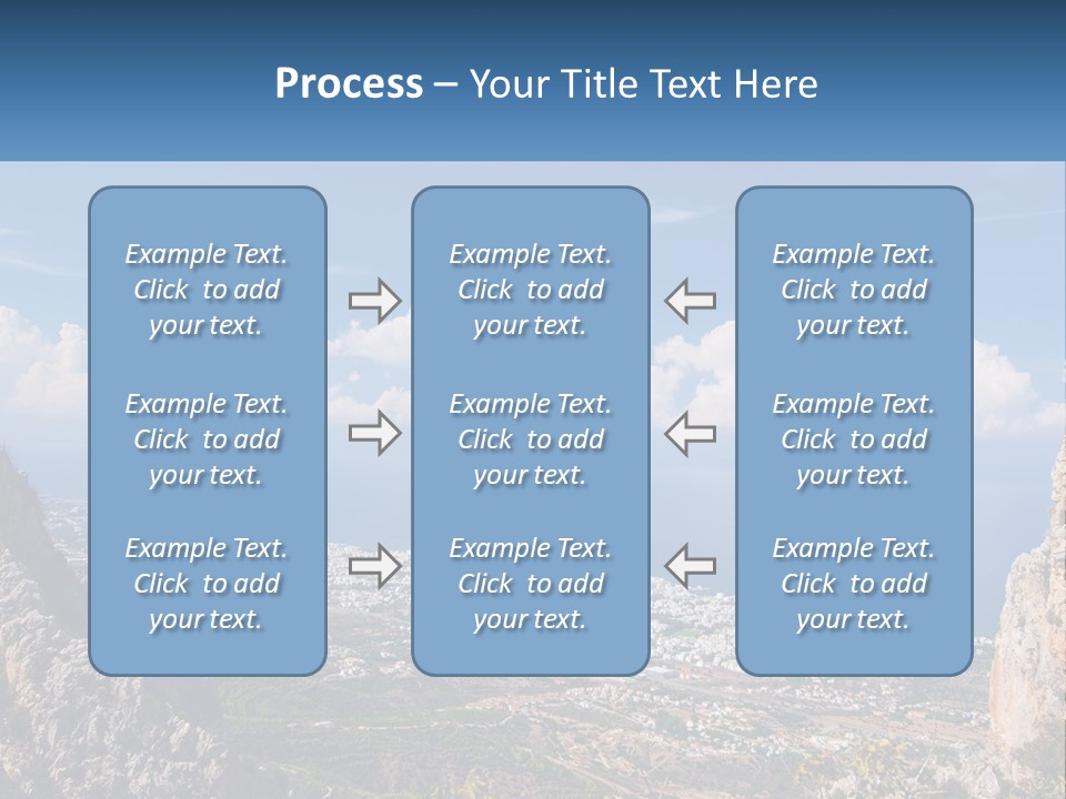 A Scenic View Of A City And The Ocean PowerPoint Template