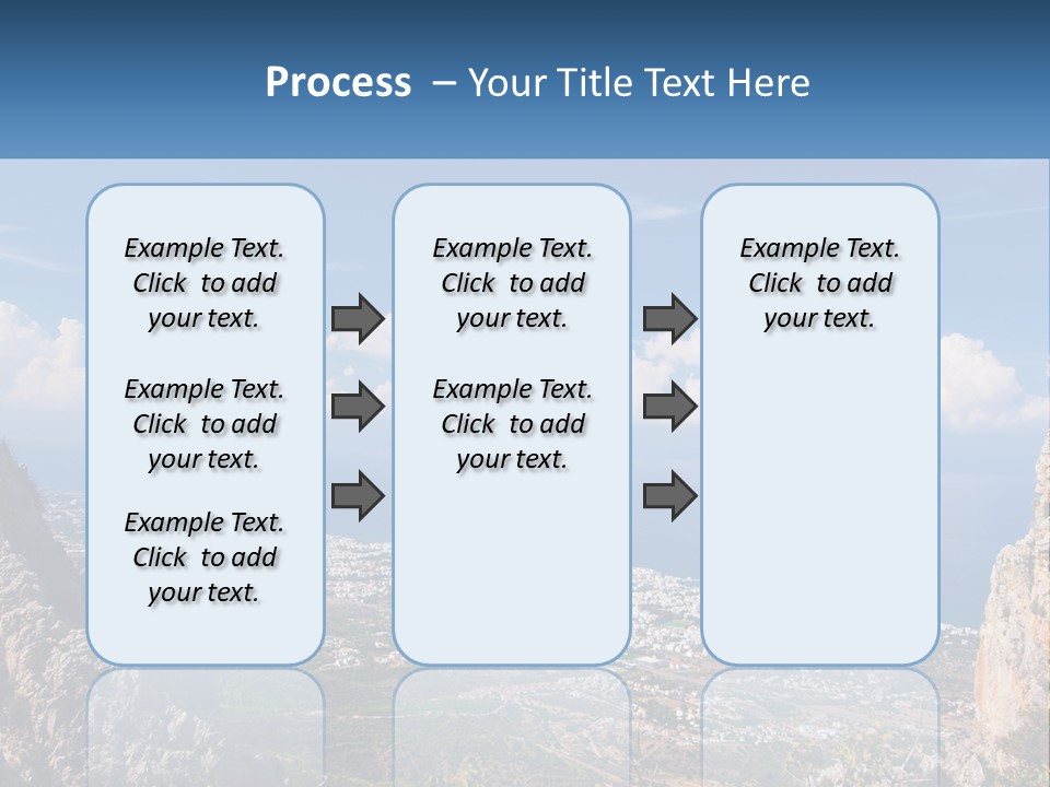 A Scenic View Of A City And The Ocean PowerPoint Template