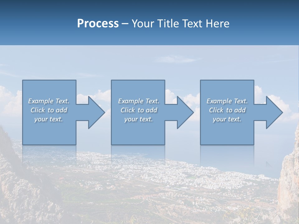 A Scenic View Of A City And The Ocean PowerPoint Template