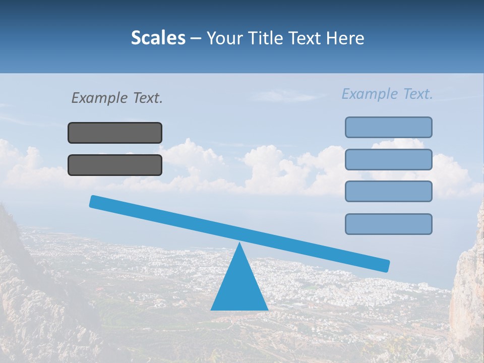 A Scenic View Of A City And The Ocean PowerPoint Template