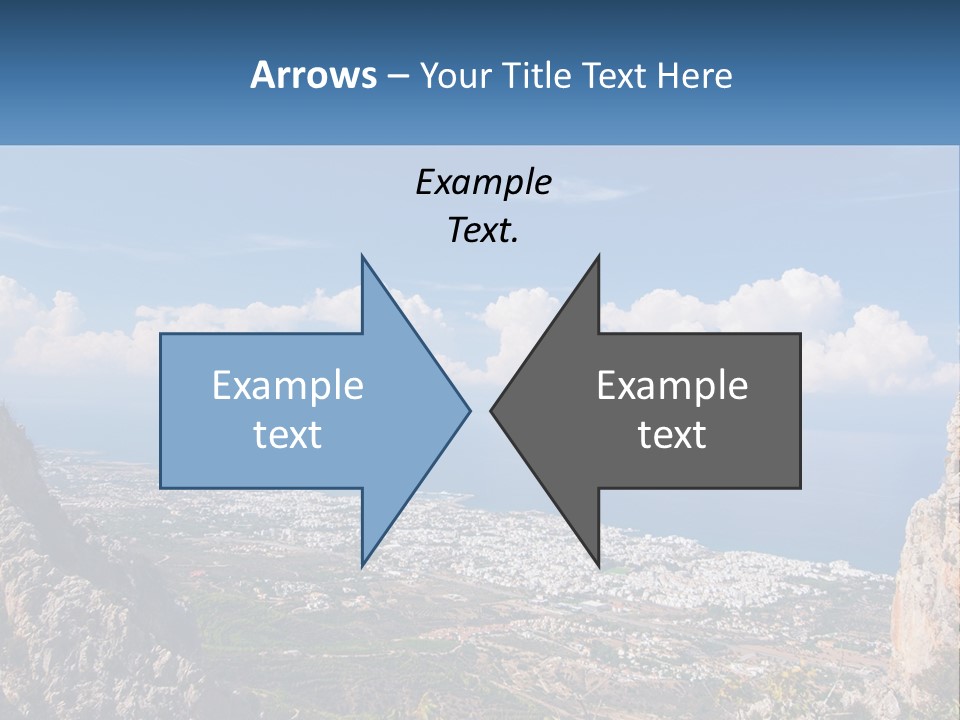 A Scenic View Of A City And The Ocean PowerPoint Template