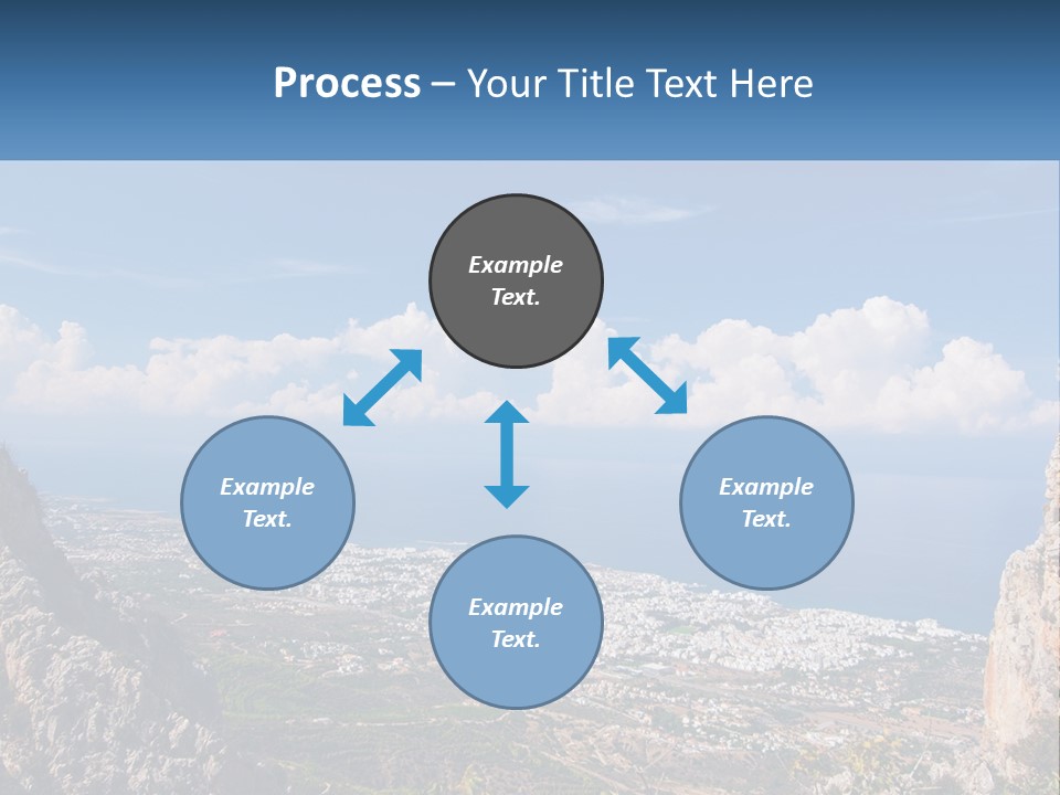 A Scenic View Of A City And The Ocean PowerPoint Template
