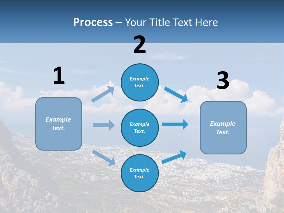 A Scenic View Of A City And The Ocean PowerPoint Template