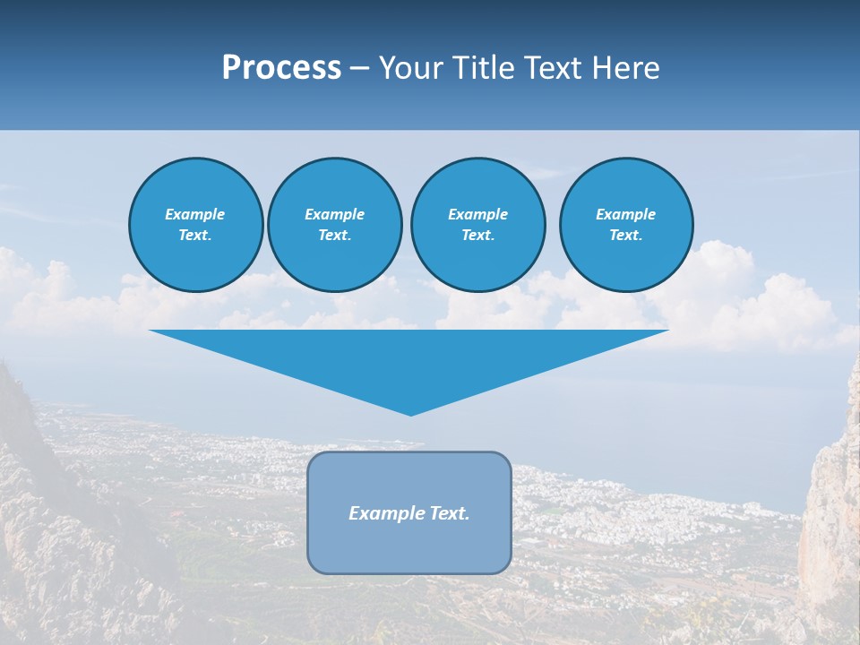 A Scenic View Of A City And The Ocean PowerPoint Template