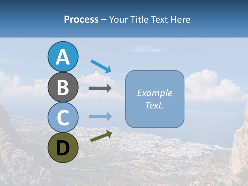 A Scenic View Of A City And The Ocean PowerPoint Template