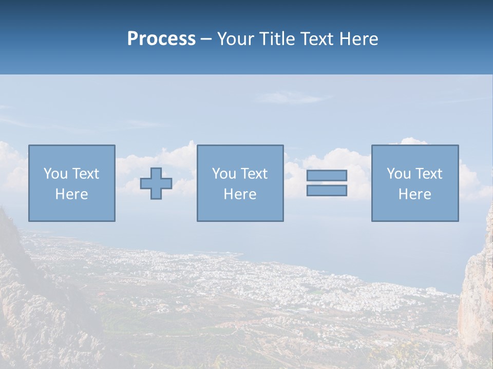 A Scenic View Of A City And The Ocean PowerPoint Template