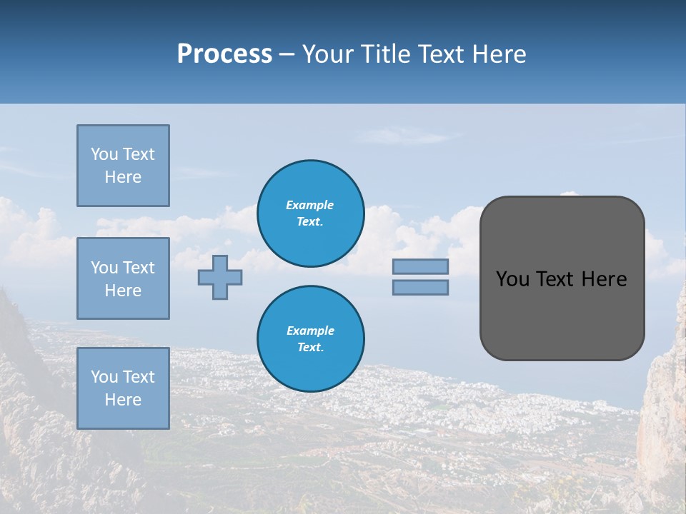 A Scenic View Of A City And The Ocean PowerPoint Template