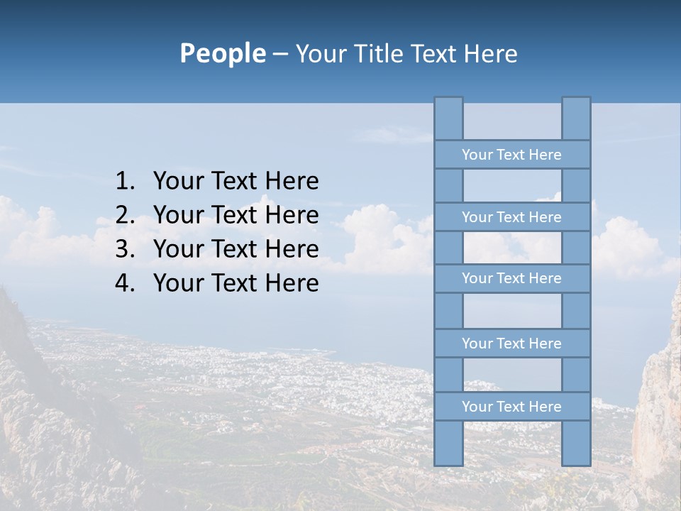 A Scenic View Of A City And The Ocean PowerPoint Template