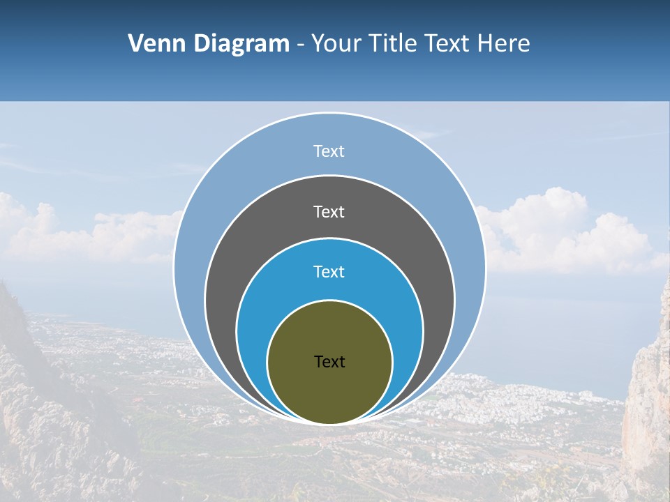 A Scenic View Of A City And The Ocean PowerPoint Template
