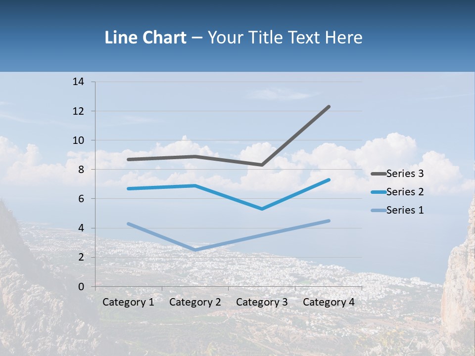 A Scenic View Of A City And The Ocean PowerPoint Template