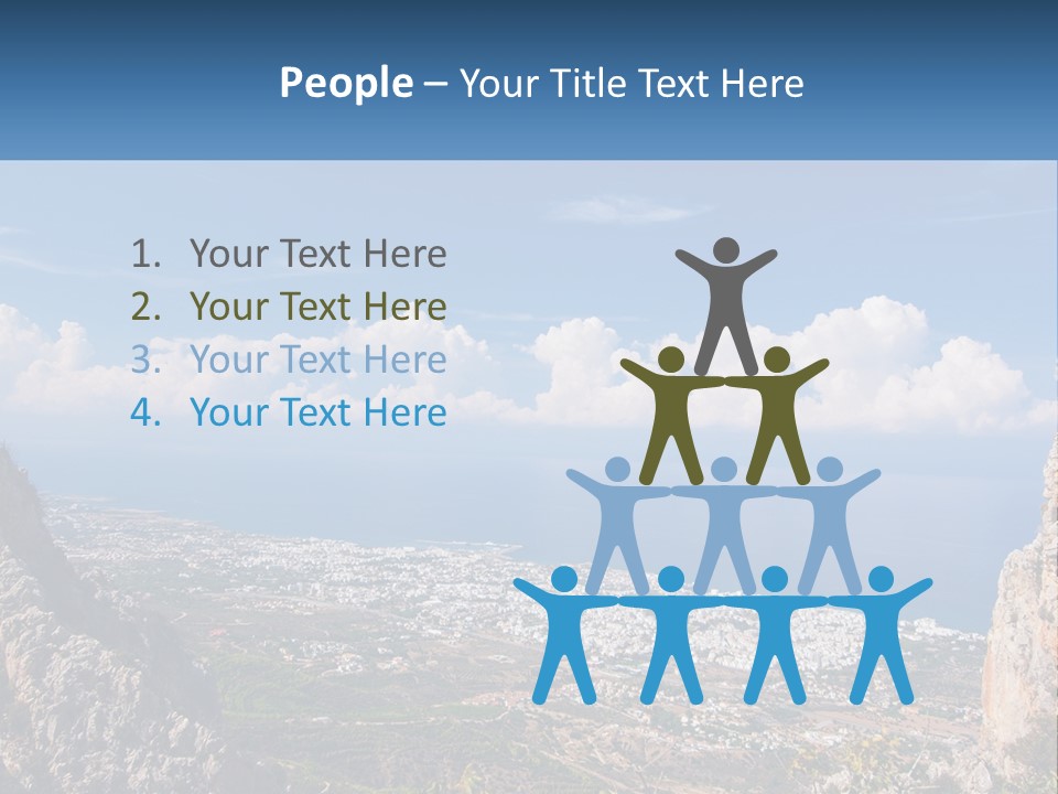 A Scenic View Of A City And The Ocean PowerPoint Template