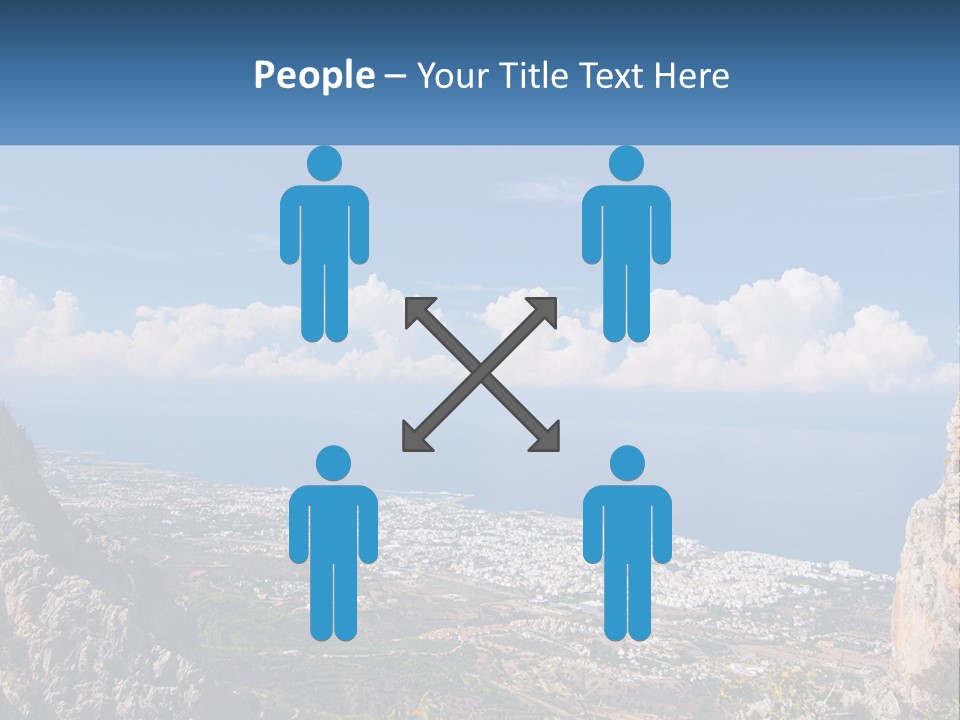 A Scenic View Of A City And The Ocean PowerPoint Template