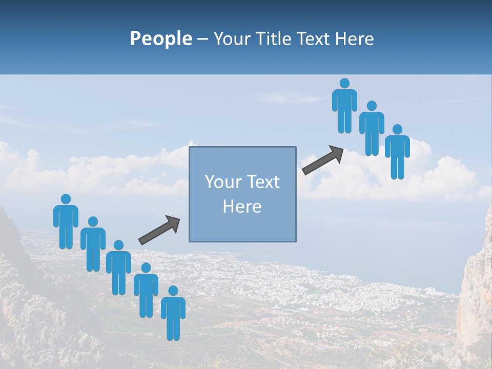 A Scenic View Of A City And The Ocean PowerPoint Template