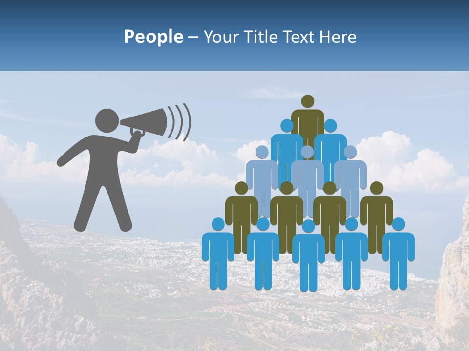 A Scenic View Of A City And The Ocean PowerPoint Template