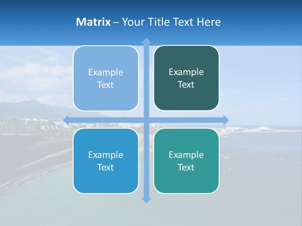 A Large Body Of Water With A City In The Background PowerPoint Template