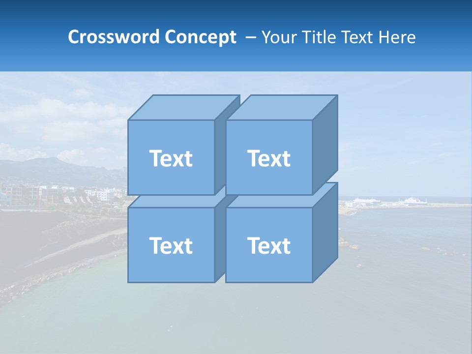 A Large Body Of Water With A City In The Background PowerPoint Template