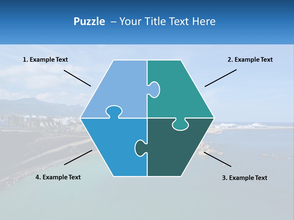 A Large Body Of Water With A City In The Background PowerPoint Template