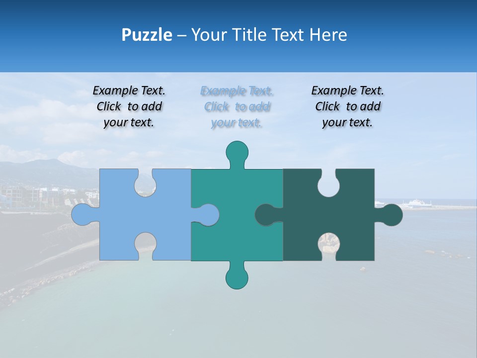 A Large Body Of Water With A City In The Background PowerPoint Template