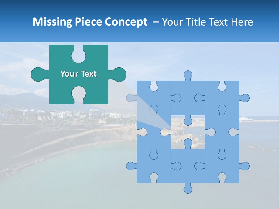 A Large Body Of Water With A City In The Background PowerPoint Template