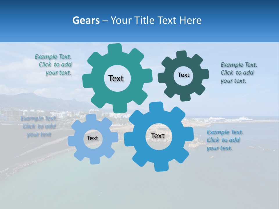 A Large Body Of Water With A City In The Background PowerPoint Template