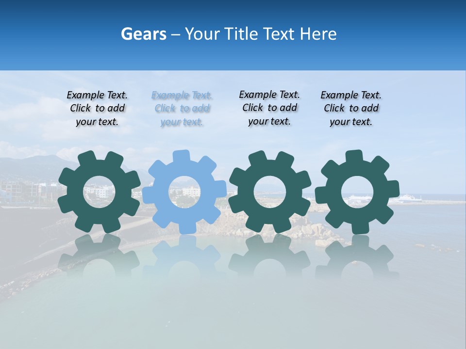 A Large Body Of Water With A City In The Background PowerPoint Template