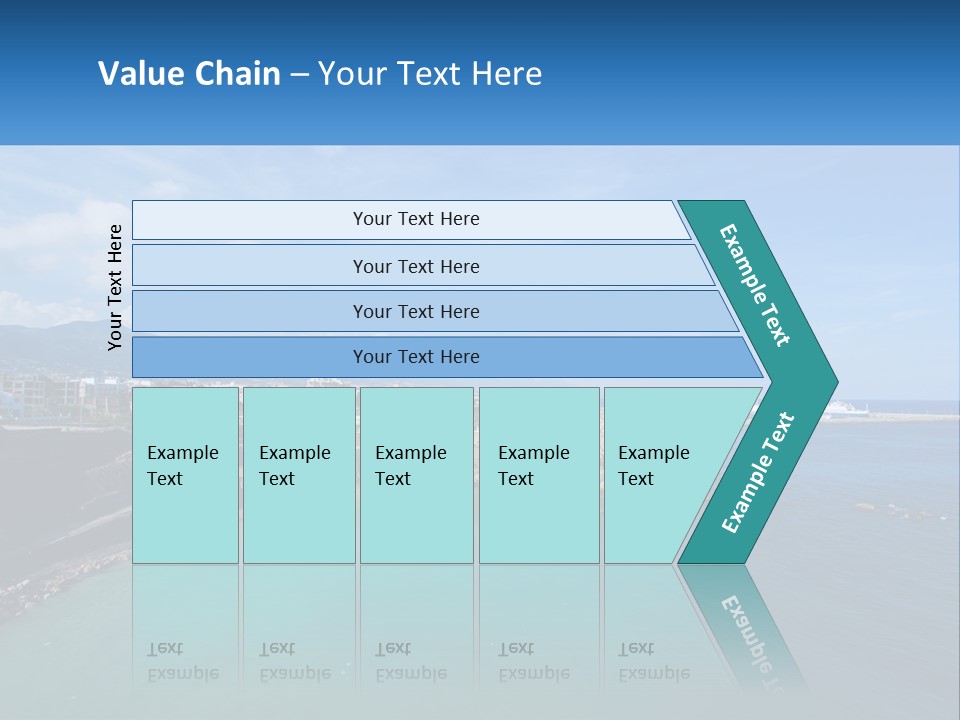 A Large Body Of Water With A City In The Background PowerPoint Template
