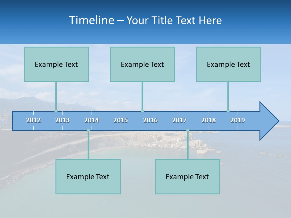 A Large Body Of Water With A City In The Background PowerPoint Template