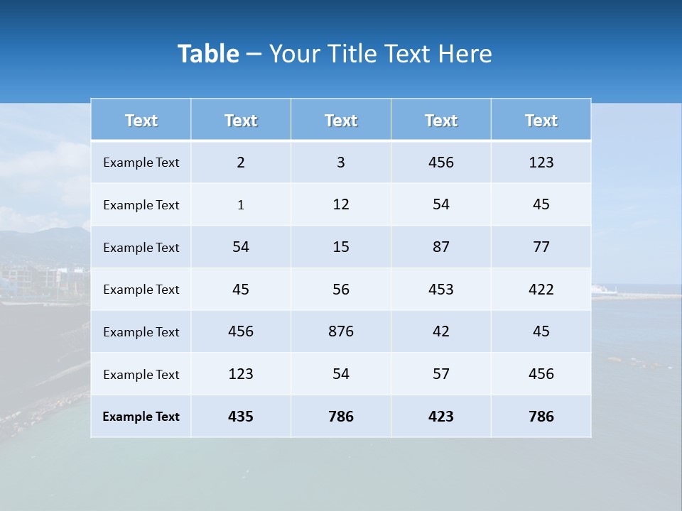 A Large Body Of Water With A City In The Background PowerPoint Template