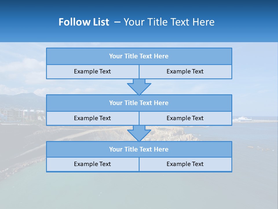 A Large Body Of Water With A City In The Background PowerPoint Template