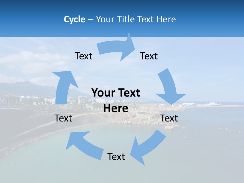 A Large Body Of Water With A City In The Background PowerPoint Template