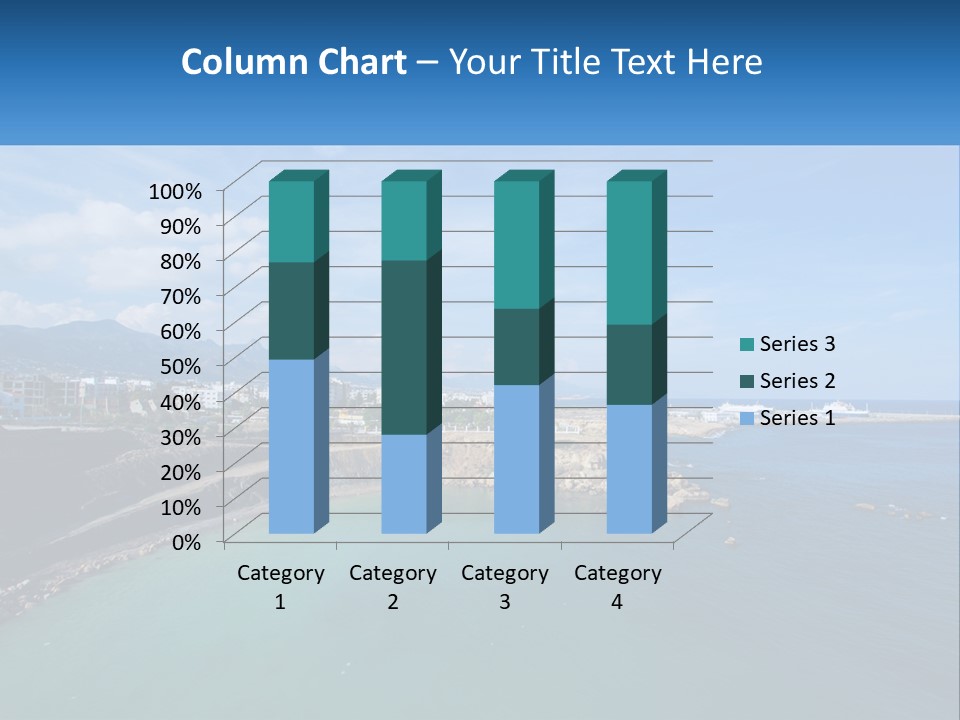 A Large Body Of Water With A City In The Background PowerPoint Template