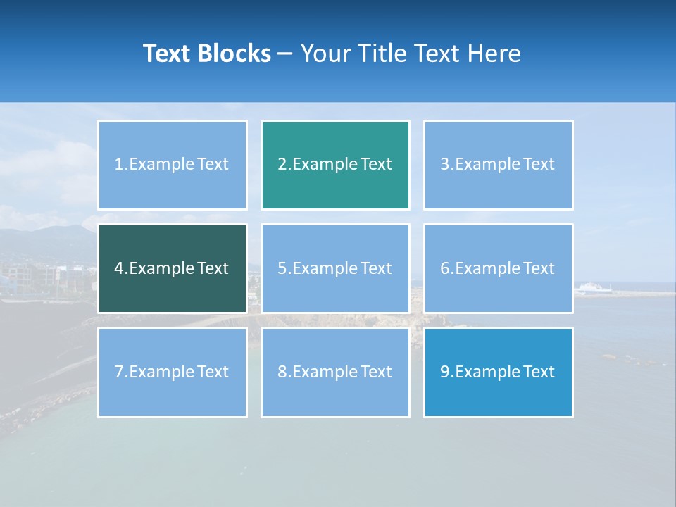 A Large Body Of Water With A City In The Background PowerPoint Template