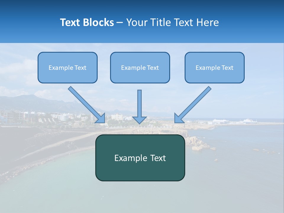 A Large Body Of Water With A City In The Background PowerPoint Template