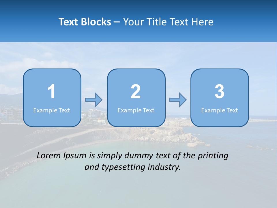 A Large Body Of Water With A City In The Background PowerPoint Template